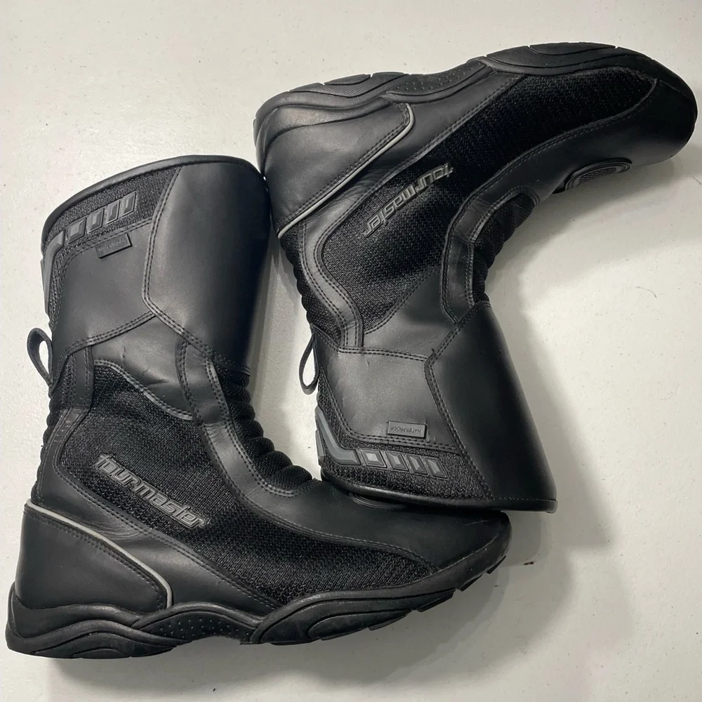 Tourmaster Black  Mortocycle Riding Boots Size 11